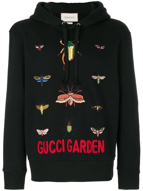 gucci garden hoodie|Gucci Garden embroidered hoodie .